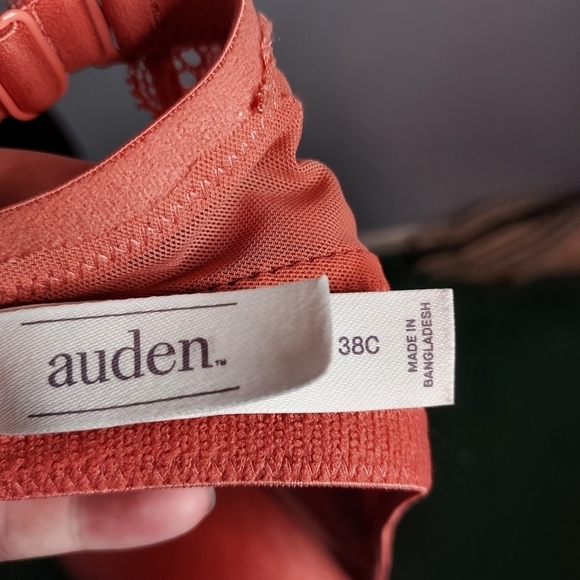 Auden Women's Daydream Light Lift Demi T-Shirt Push Up Bra Faded Rose Color - Picture 8 of 9